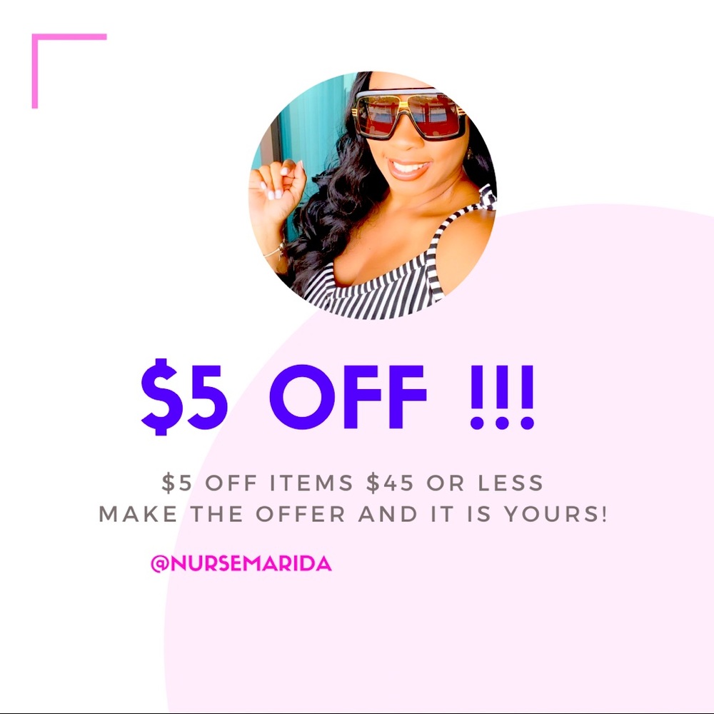 $5 Off Sale items $45 or Less